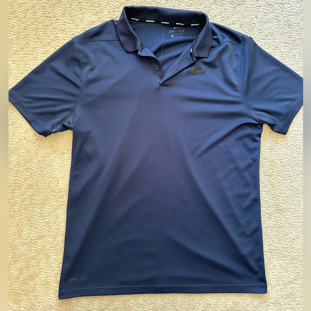 Nike Golf Dri-FIT Polo - Navy Blue, M